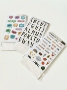 Zestaw naklejek 3 rodzaje napisy 750 szt