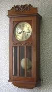 Becker P48 secesyjny gabinetowy brylant:mechanizm+tarcza+wahadło+gong ! 