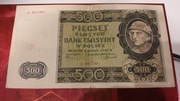 Polska 500zł.Góral (Kraków)1940 rok.seria.A