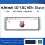 wyswietlacz ips hdmi 6.8cala 480x1280 mipi raspberry pi