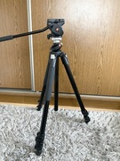 Statyw Manfrotto 055XPROB + głowica olejowa Manfrotto 701HD