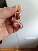 Złote Kolczyki Piasek Pustyni pr. 585, 6.43 gram