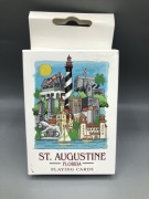 Karty do gry St. Augustine Florida – pamiątkowe, nowe pudełko rozdarte!