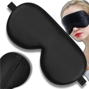 opaska na oczy do spania maska czarna przyciemniająca wygodna sen podróżna