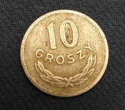 Moneta 10 groszy 1968 Al 