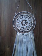 ŁAPACZ SNÓW RĘCZNIE WYKONANY BIAŁY (2)