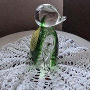 Pingwin szklany ręcznie wykonany