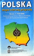 Polska  - mapa ochrony przyrody. (1993 r.)