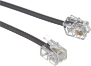 Hama Kabel modułowy telefoniczny, 10 m, czarny 