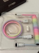 Kabel Do Klawiatury CableMod Bright Rainbow Aviator USB-C USB-A