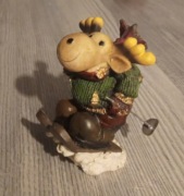 Dekoracja świąteczna Renifer na nartach