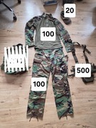 Zestaw mundurowy M81 US Woodland M - chest rig plecak bluza spodnie 