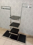 Wyspa sklepowa , srebrno czarna 