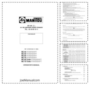Manitou MC 40 50 60 70 Operator Manual Instrukcja operatora Operator Manual