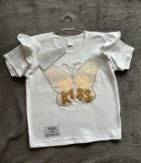 Bluzeczka z cekinowym motylem r. 116