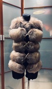 Kamizelka Handmade z Naturalnego Futra Lisa 