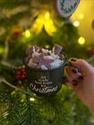 Świeca sojowa świąteczna w kubku eko handmade piernik christmas wish