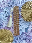 Zakładka do książki handmade złota