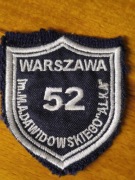 tarcza szkolna WARSZAWA 52 IM. DAWIDOWSKIEGO
