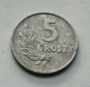 5 groszy 1949 Aluminium   Stan !!  Wyprzedaż 