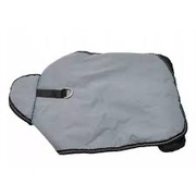 Niebieska luksusowa kamizelka dla małych psów - szara