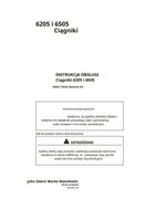 Instrukcja obsługi John Deere 6205, 6505 PL