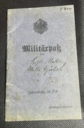 Militärpaß, Niemiecka książeczka wojskowa, piękny stan