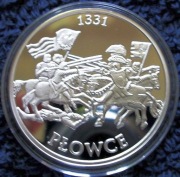 Bitwa pod Płowcami 1331 r Ag 925 Władysław Łokietek