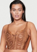 Victoria’s Secret Very Sexy Karmelowy Koronkowy Top Biustonosz Gorset Med