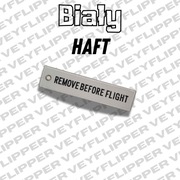 Biały haft Remove Before Flight