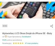 Wyświetlacz LCD ekran dotyk do iPhonaSE NOWY biały
