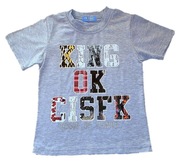 KING  T-shirt bluzka z kr. rękaw r116(6L)WYPRZEDAŻ