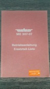 Meteor ME 307-07 Betriebsanleitung. Katalog części nawijarki z rysunkami
