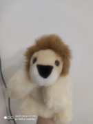 Duzy pluszowy lew, pacynka do teatrzyku