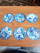 Podstawki pod kubek Kwiaty niebieskie 