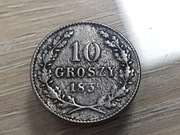 10 groszy 1835 r. Wolne miasto Kraków ładna ! Rzadka 