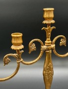 Świecznik kandelabr Malm Szwecja mosiądz 