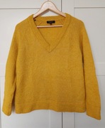 Sweter w serek Selected musztardowy roz. S/M