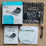 Kontroler SATA-III 600 Digitus PCIe, 4x SATA, 2x eSATA MARVELL 88SE9230