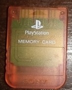 Karta pamięci Playstation 1 PSX Sony SCPH-1020 przeźroczysta