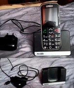 Telefon komórkowy dla Seniora babci dziadka Maxcom MM720BB z bazą