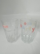 2 x duża szklanka do napojów zimnych 300ml