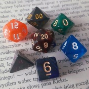 Tęczowe Kamienie- mieszany zestaw kości RPG