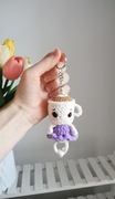 Ballerina cappuccina na szydełku, brelok, zawieszka handmade