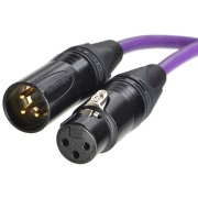 Kable xlr 1m wtyki neutrik pozłacane