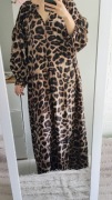 Sukienka oversize L w panterkę 