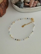 Bransoletka znak zodiaku Panna regulacja szafir sodalit cytryn perły opal