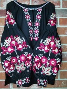 Koszula haftowana, tkanina krepa, vyszyvanka