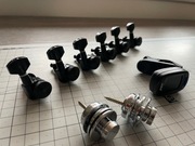 Klucze blokowane do gitary elektrycznej 6R + Straplocki + Stroik do gitary