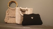 Torba że sznurka makrama rękodzieło 